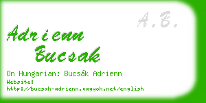 adrienn bucsak business card
