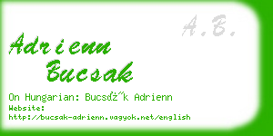 adrienn bucsak business card
